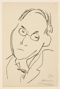 Porträtt av Paul Léautaud av Henri Matisse