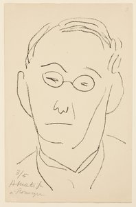 Porträtt av Paul Léautaud av Henri Matisse