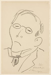 Porträtt av Paul Léautaud av Henri Matisse