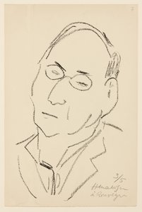 Porträtt av Paul Léautaud av Henri Matisse