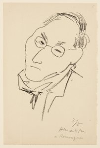 Porträtt av Paul Léautaud av Henri Matisse