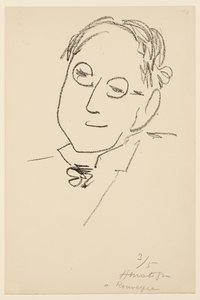 Porträtt av Paul Léautaud av Henri Matisse