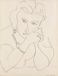 Porträtt av en kvinna av Henri Matisse