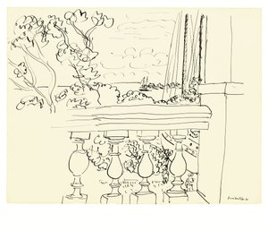 Havsutsikt i Tahiti av Henri Matisse