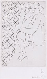 Sittande odalisque av Henri Matisse
