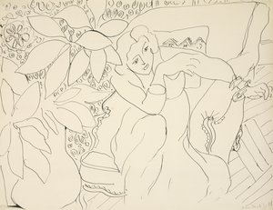 Sittande kvinna av Henri Matisse