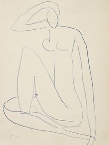 Sittande kvinnofigur av Henri Matisse