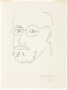 Självporträtt, tre fjärdedels vy av Henri Matisse
