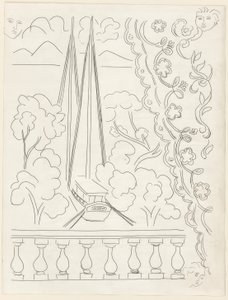 Soupir, plansch fem från Poesies de Mallarmé av Henri Matisse