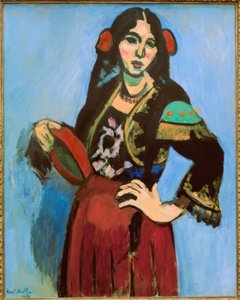 Spansk kvinna med tamburin av Henri Matisse