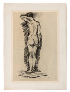 Stående kvinnlig nakenbild sedd bakifrån av Henri Matisse