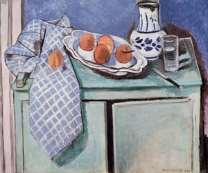 Stilleben på en grön skänk av Henri Matisse