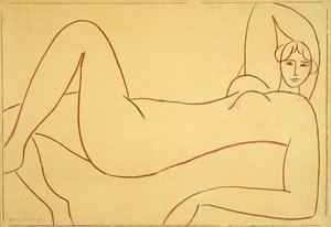 Studie efter den rosa nakenbilden av Henri Matisse