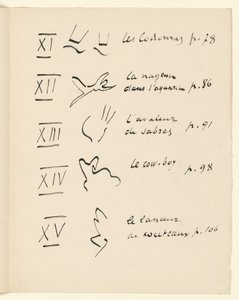 Bildtabell 3. Ur ”Jazz”. S. 151 av Henri Matisse