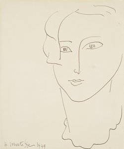 Kvinnans huvud av Henri Matisse