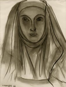 The Nun (studie för portugisiska brev) av Henri Matisse