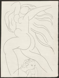Toast, platta ett från Poesies de Mallarmé av Henri Matisse