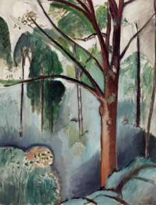 Träd vid sjön i Trivaux av Henri Matisse