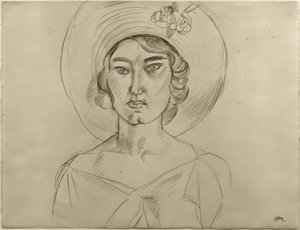 Kvinna med hatt av Henri Matisse