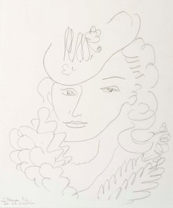 Kvinna med hatt av Henri Matisse