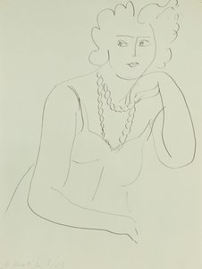 Kvinna med halsband av Henri Matisse