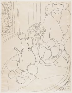 Kvinna med stilleben av Henri Matisse