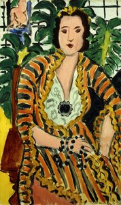 Kvinna med blå juvel (Helene Galitzine med ädelsten) av Henri Matisse