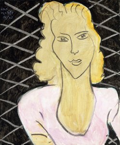 Ung flicka i rosa klänning av Henri Matisse