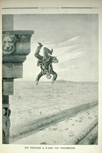 A Suicide at the Arc de Triomphe, från Le Petit Journal, 8 maj 1898 av Henri Meyer