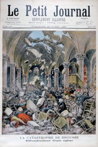 Kollaps av en kyrka, Brousse, Frankrike, 1897 av Henri Meyer