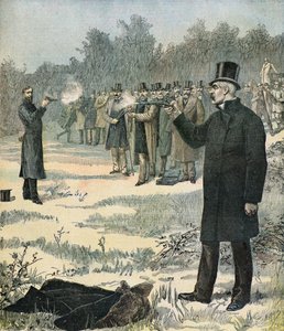 Duell mellan Georges Clemenceau och Paul Deroulede av Henri Meyer