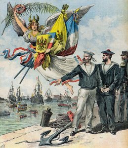Entente Fraternelle mellan Ryssland och Frankrike av Henri Meyer