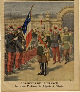 Ferdinand I av Bulgarien vid Élysée-palatset av Henri Meyer