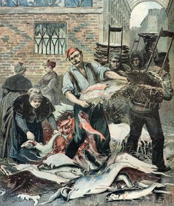 Fiskmarknad i Paris av Henri Meyer
