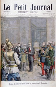 Överlämnande av collier de Saint André till republikens president, 1895 av Henri Meyer