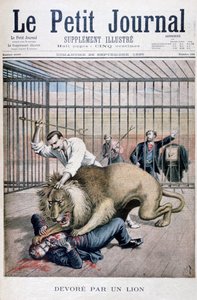 Lejonattack, 1895 av Henri Meyer
