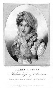 Maria Louisa, ärkehertiginna av Österrike, 1813. av Henri Meyer