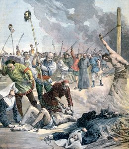 Massaker i Kina, 1891 av Henri Meyer