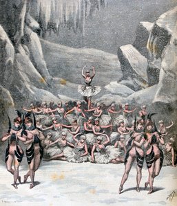 The Snow Ballet, from Voyage to the Moon av Jacques Offenbach, 1892 av Henri Meyer