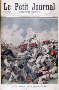 Infångandet av ett Hova-läger, Madagaskar, 1895 av Henri Meyer