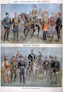 Uniformer för de grekiska och turkiska arméerna, 1897