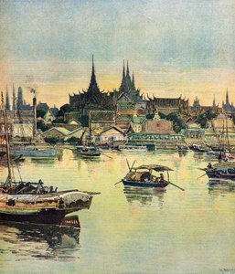 Utsikt över Bangkok av Henri Meyer