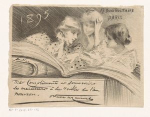 Nyårsönskemål från Octave Uzanne för år 1895