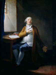 Ludvig XVI (1754-93) i templet, ca 1795 (olja på duk)