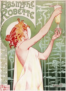 Absinthe Robette affisch av Privat Livemont