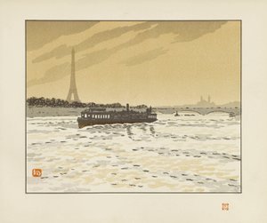 Från Quai de la Conférence [De trettiosex vyerna över Eiffeltornet] av Henri Rivière