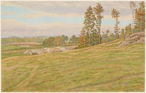 Omgivningarna kring Clères av Henri Rivière