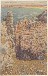 Klipporna vid Camaret av Henri Rivière