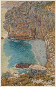 Klipporna vid Port Haor, Morgat av Henri Rivière