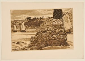 Fyren vid Trieux av Henri Rivière
